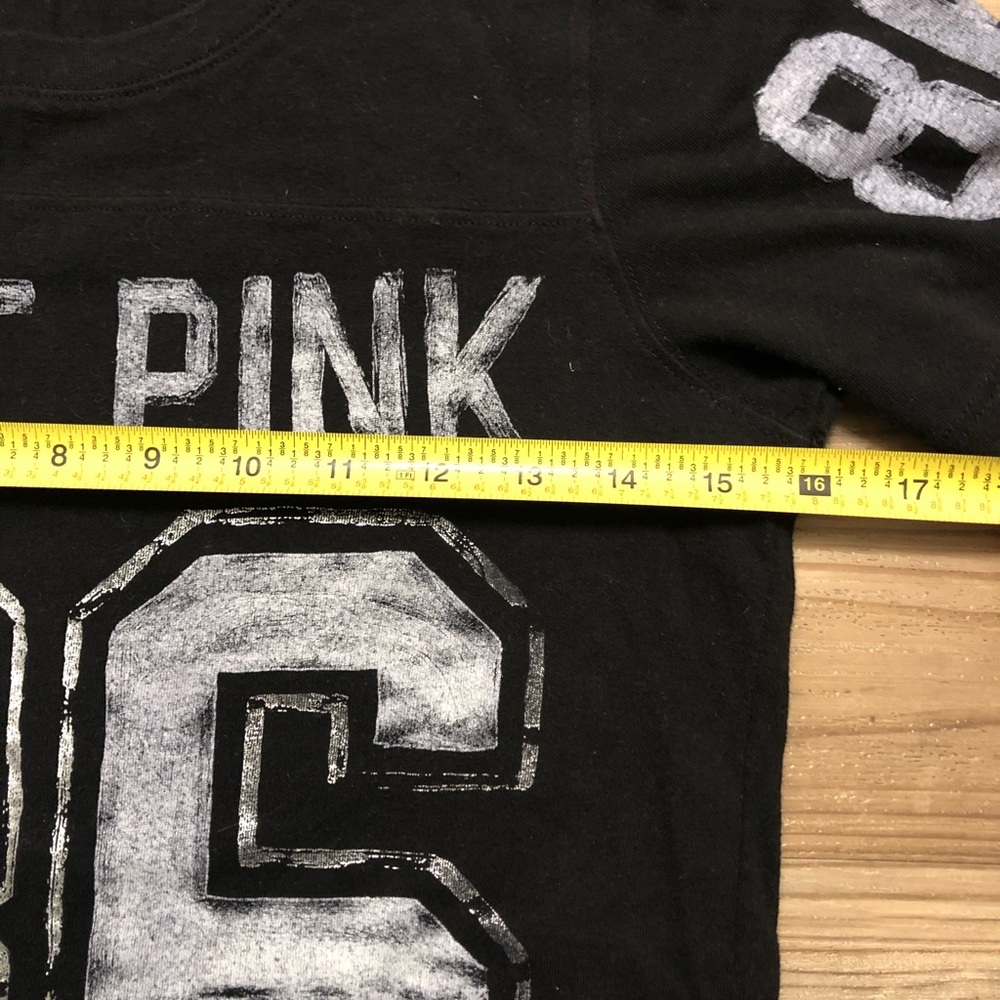 Victoria’s Secret Pink black graphic tee shirt M - Picture 7 of 7